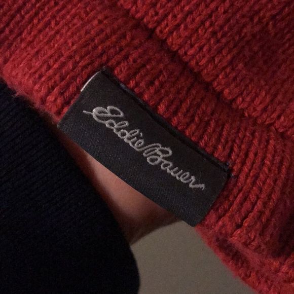 Eddie Bauer Mens XL Gray Red Turtleneck‎ Sweater - Picture 5 of 6